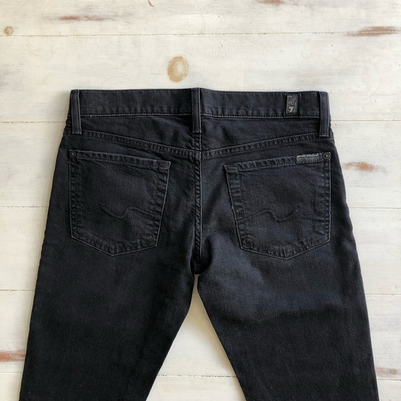 7 for all Mankind Roxanne black jeans size 27 - Picture 3 of 8
